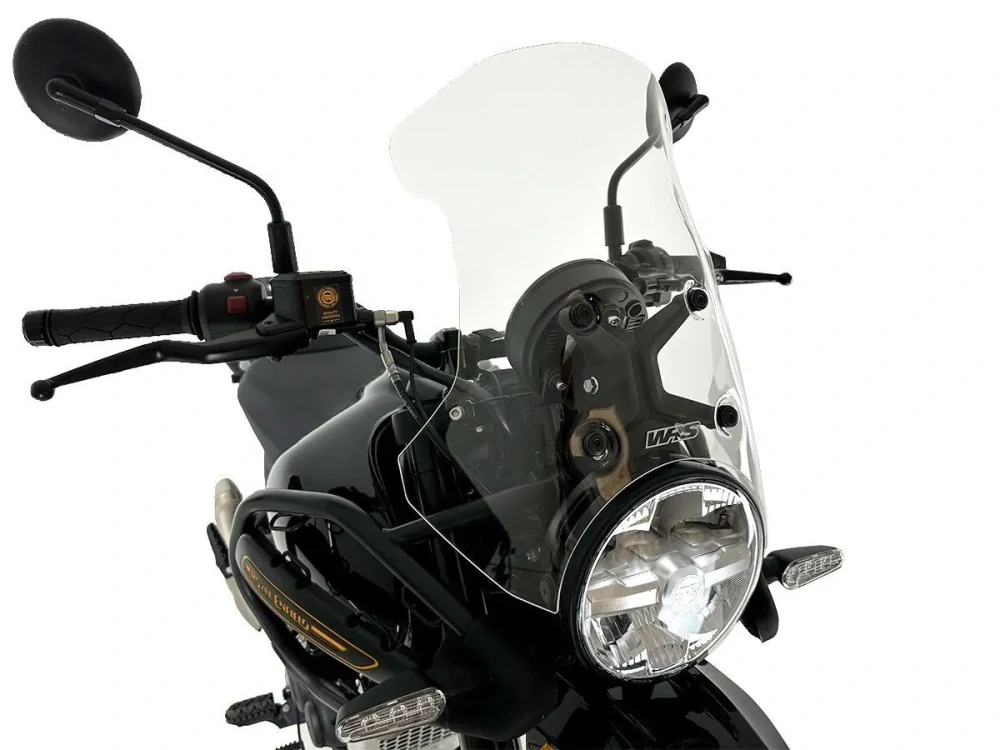 Plexi motocyklu WRS pro ROYAL ENFIELD HIMALAYAN 450 ABS rok 2024-2025 výška plexi 32,5 cm, barva čirá