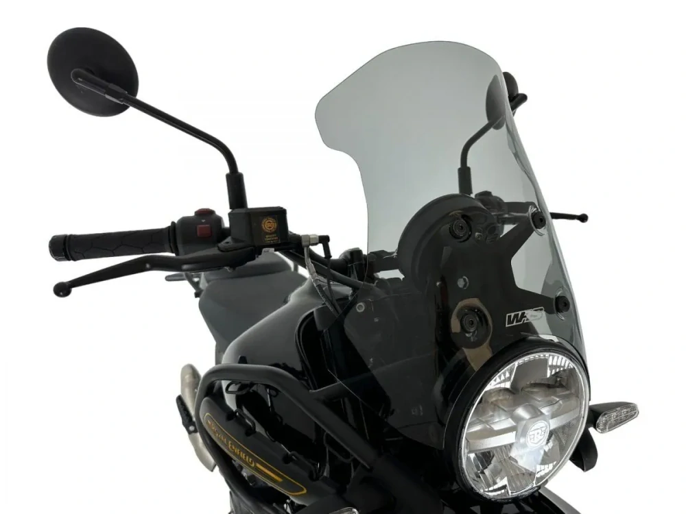 Plexi motocyklu WRS pro ROYAL ENFIELD HIMALAYAN 450 ABS rok 2024-2025 výška plexi 32,5 cm, barva kouřová