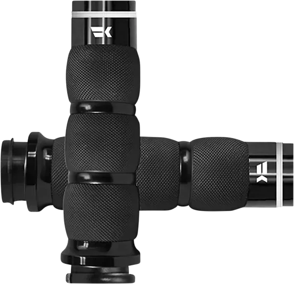 Motocyklové gripy / rukojeti na řidítka motorky KHROME WERKS GRIPS AIR CUSHION TRACER ČERNÉ 500110