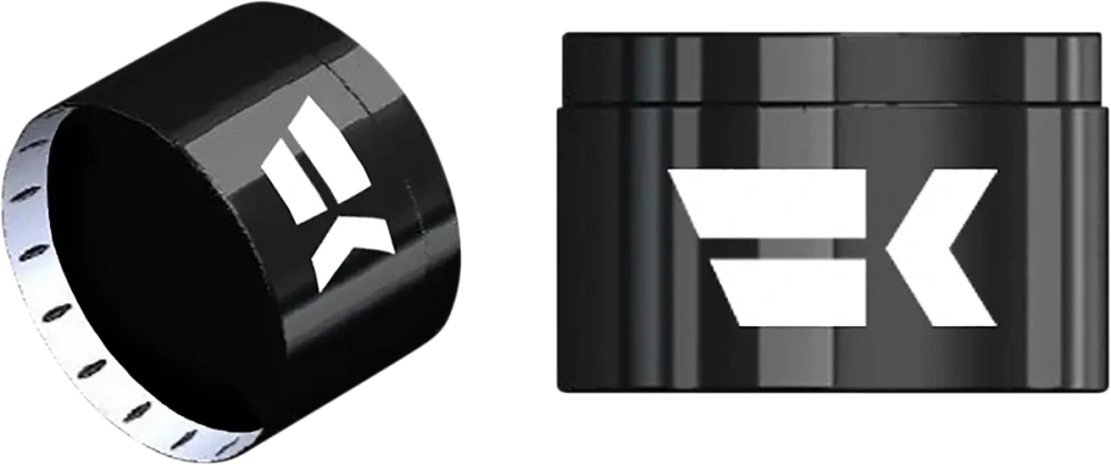 Motocyklové gripy / rukojeti na řidítka motorky KHROME WERKS GRIPS AIR CUSHION TURBINE ČERNÉ 500130