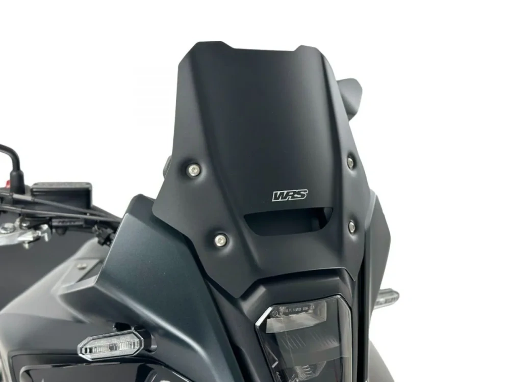 Plexi motocyklu WRS pro HONDA NX 400 rok 2024-2025 výška plexi 27 cm, barva matná černá