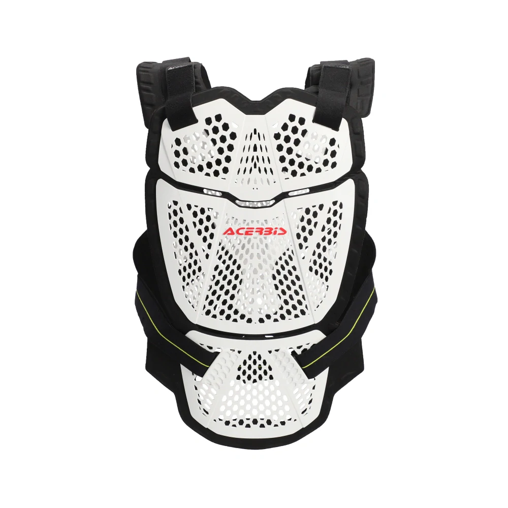Lehký ventilační motokrosový chránič hrudi a zad ACERBIS ROOST DEFLECTOR P035  barva bílá/černá