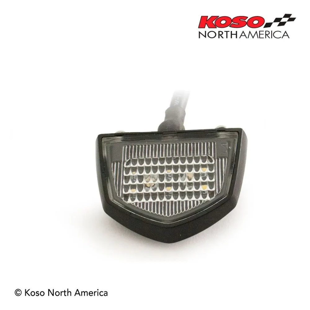 Led osvětlení SPZ motocyklu KOSO LICENSE PLATE LIGHT LED HD009200 barva černá, 12V, rozměry délka 45,6 mm x šířka 28,8 mm x výška 11,8 mm