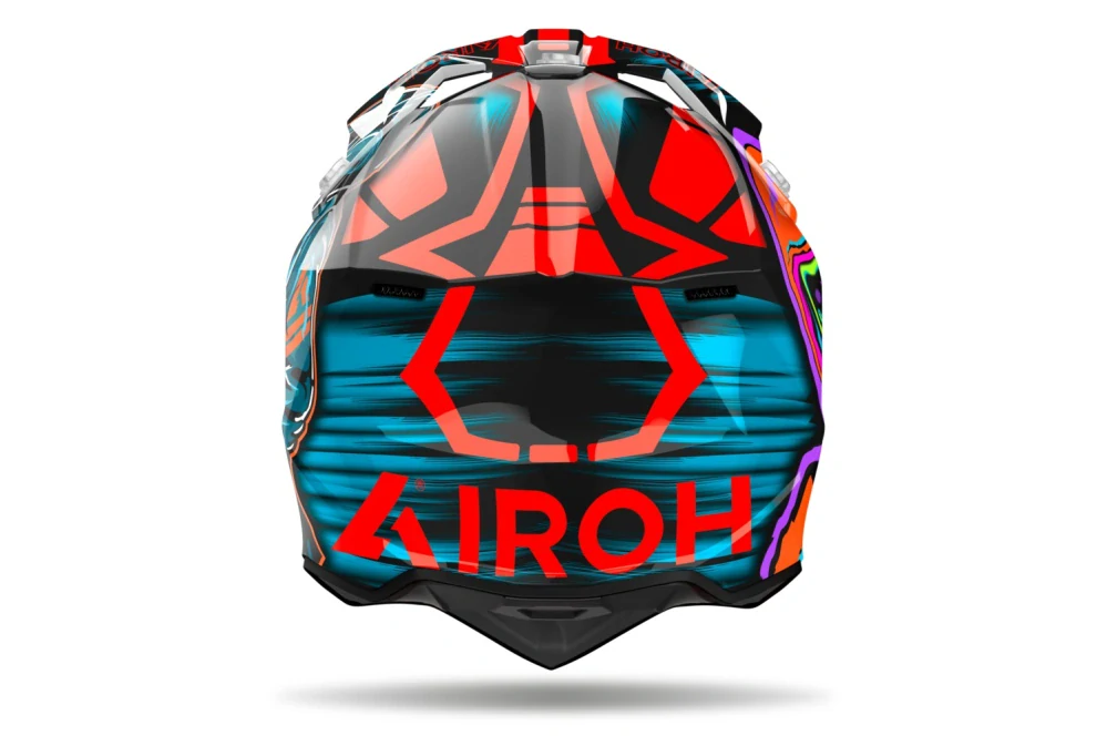 Motokrosová přilba AIROH WRAAAP CYBER barva multicolor lesklá