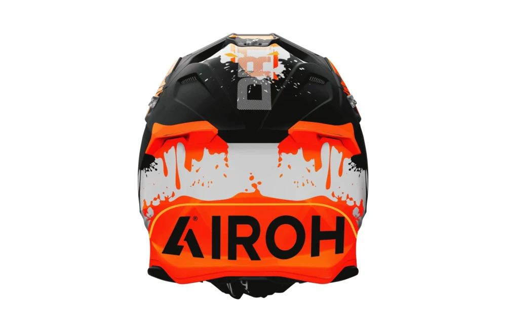 Motokrosová přilba AIROH TWIST 3 DIRT barva černá/oranžová matná