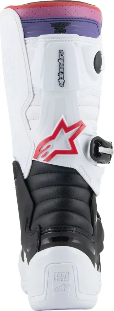 Dětské motokrosové boty / MX obuv ALPINESTARS TECH 7S RAINBOW 2015017-289 barva černá/bílá/multicolor