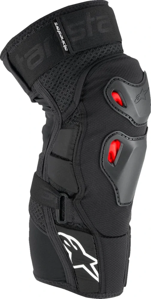 Kolenní chrániče/chrániče kolen ALPINESTARS BIONIC PRO PLASMA KNEE PROTECTORS barva černá/červená/ pár / velikost L/XL