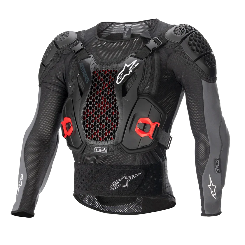 Tělový chránič/chráničová košile /chránič hrudníku, zad, ramen a loktů  ALPINESTARS BIONIC PLUS V2 PROTECTOR JACKET 6506723-1036 barva černá/červená