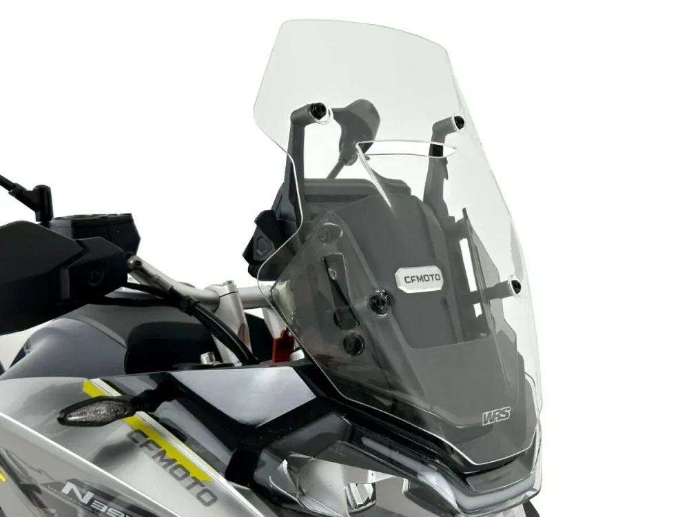 Plexi motocyklu WRS pro CF MOTO 800 MT rok 2022-2026 verze TOURING výška 52,3 cm, barva čirá
