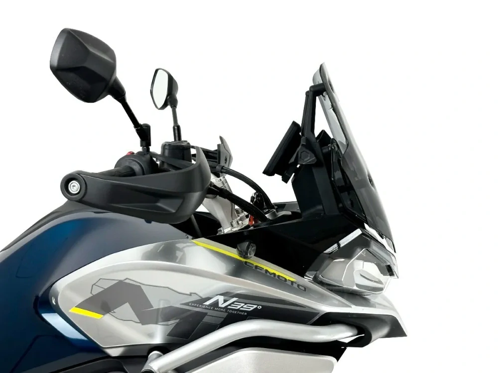 Plexi motocyklu WRS pro CF MOTO 800 MT rok 2022-2026 verze SPORT výška 41,7 cm, barva tmavě kouřová