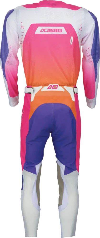 Motokrosový/enduro dres MOOSE OFFROAD ALPHA ONE barva oranžová/růžová/fialová