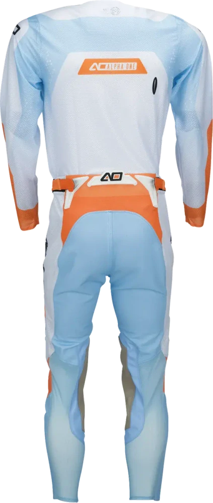 Motokrosový/enduro dres MOOSE OFFROAD ALPHA ONE barva oranžová/bílá/modrá