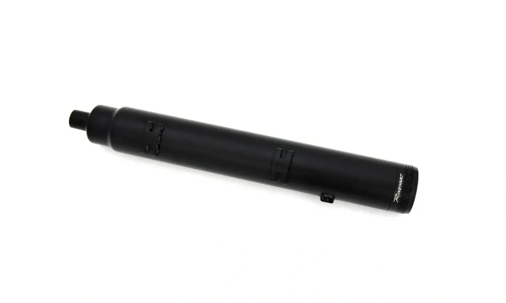 Koncovky výfuku RINEHART RACING SLIP ON MUFFLERS 4.5" DBX45 typ 500-0566-SLASH pro INDIAN SPRINGFIELD DARK HORSE ROK 2018-2025 viz popis, barva černá/černé zakončení 