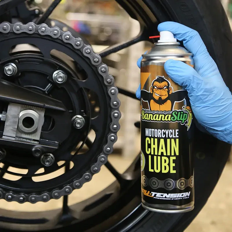 Mazivo na motocyklový řetěz TRU TENSION BANANASLIP CHAIN LUBE MOTORCYCLE M005 balení 500 ml 