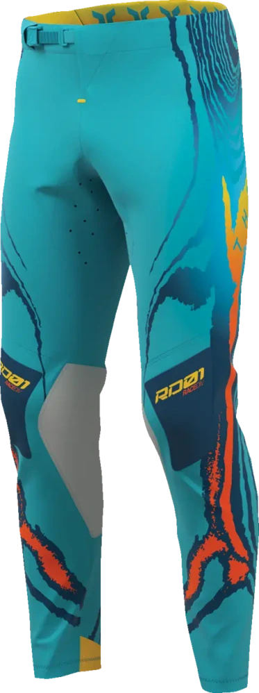 Lehké a pružné motokrosové - enduro kalhoty THOR SPORTMODE DAMASCUS barva aqua