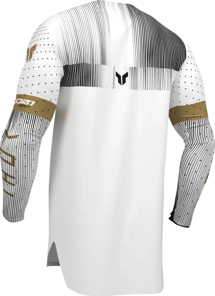 Lehký a pružný motokrosový - enduro dres THOR SPORTMODE VANISH barva bílá/černá