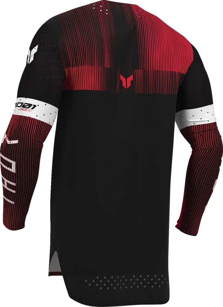 Lehký a pružný motokrosový - enduro dres THOR SPORTMODE VANISH barva červená/černá