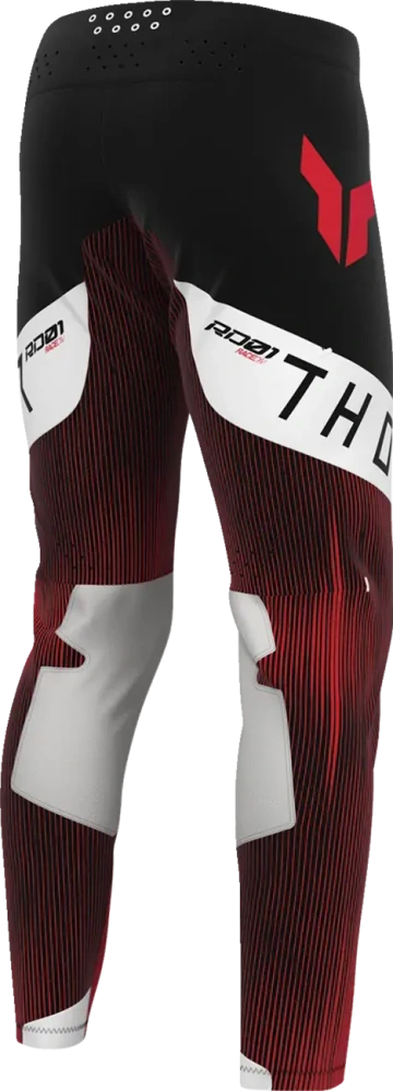 Lehké a pružné motokrosové - enduro kalhoty THOR SPORTMODE VANISH barva červená/černá