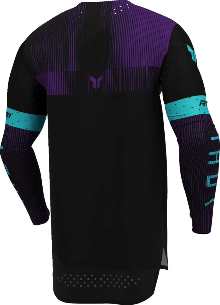 Lehký a pružný motokrosový - enduro dres THOR SPORTMODE VANISH barva černá/fialová