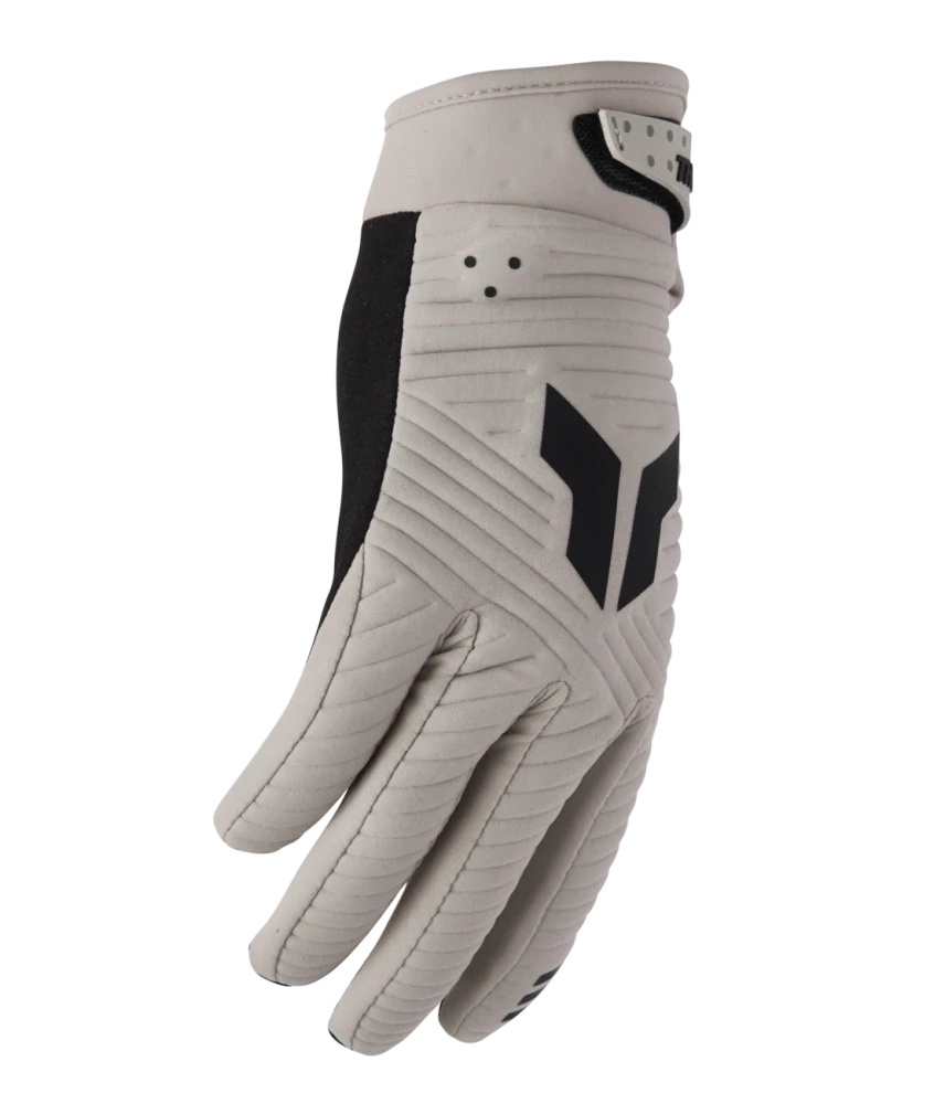 Motokrosové / enduro / mtb rukavice n navrženy pro jízdu v chladnějším počasí THOR LAUNCHMODE COLD WEATHER barva sand