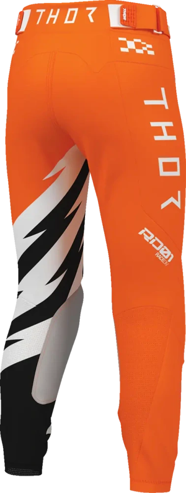 Dětské sportovní motokrosové kalhoty THOR LAUNCHMODE SHOCKIE barva oranžová/černá