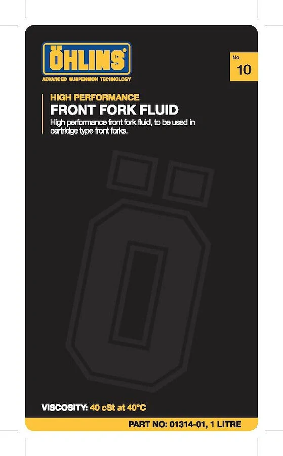 A Tlumičový olej do předních tlumičů Öhlins front fork fluid balení 1 litr