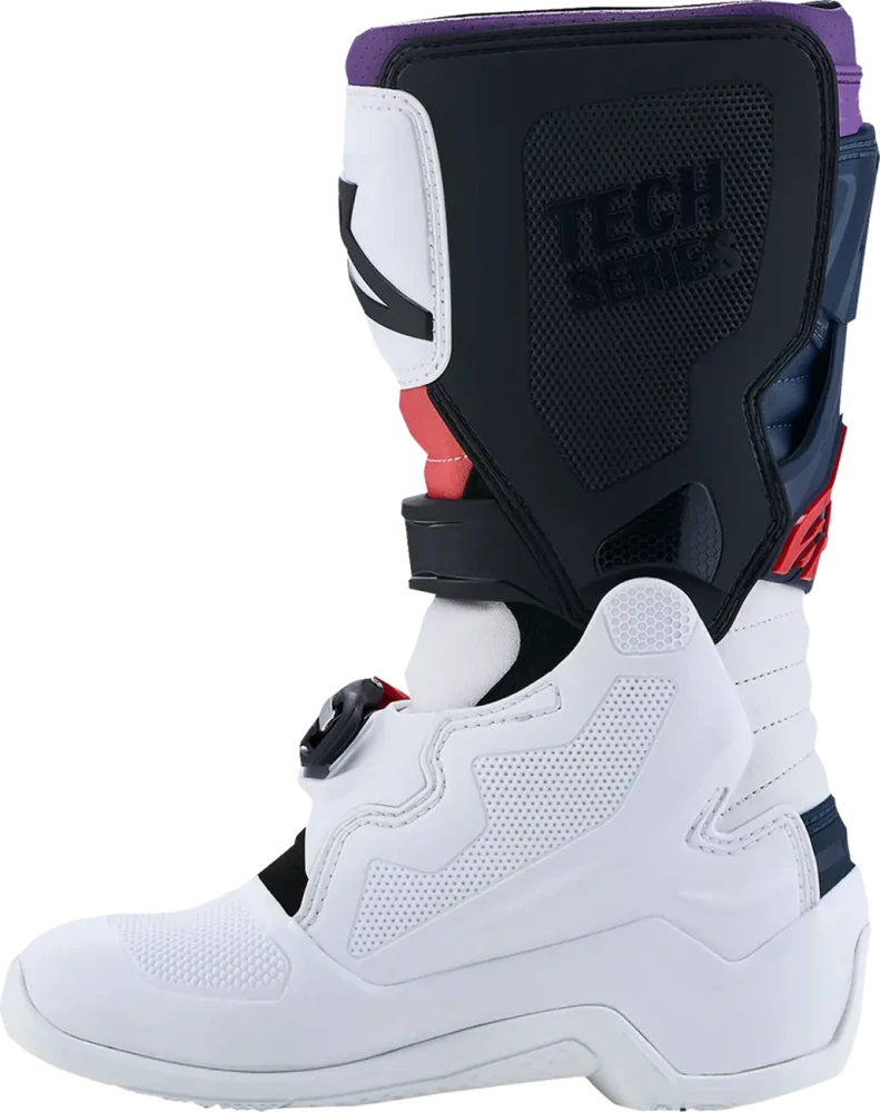 Dětské motokrosové boty / MX obuv ALPINESTARS TECH 7S barva mílá/navy/fialová