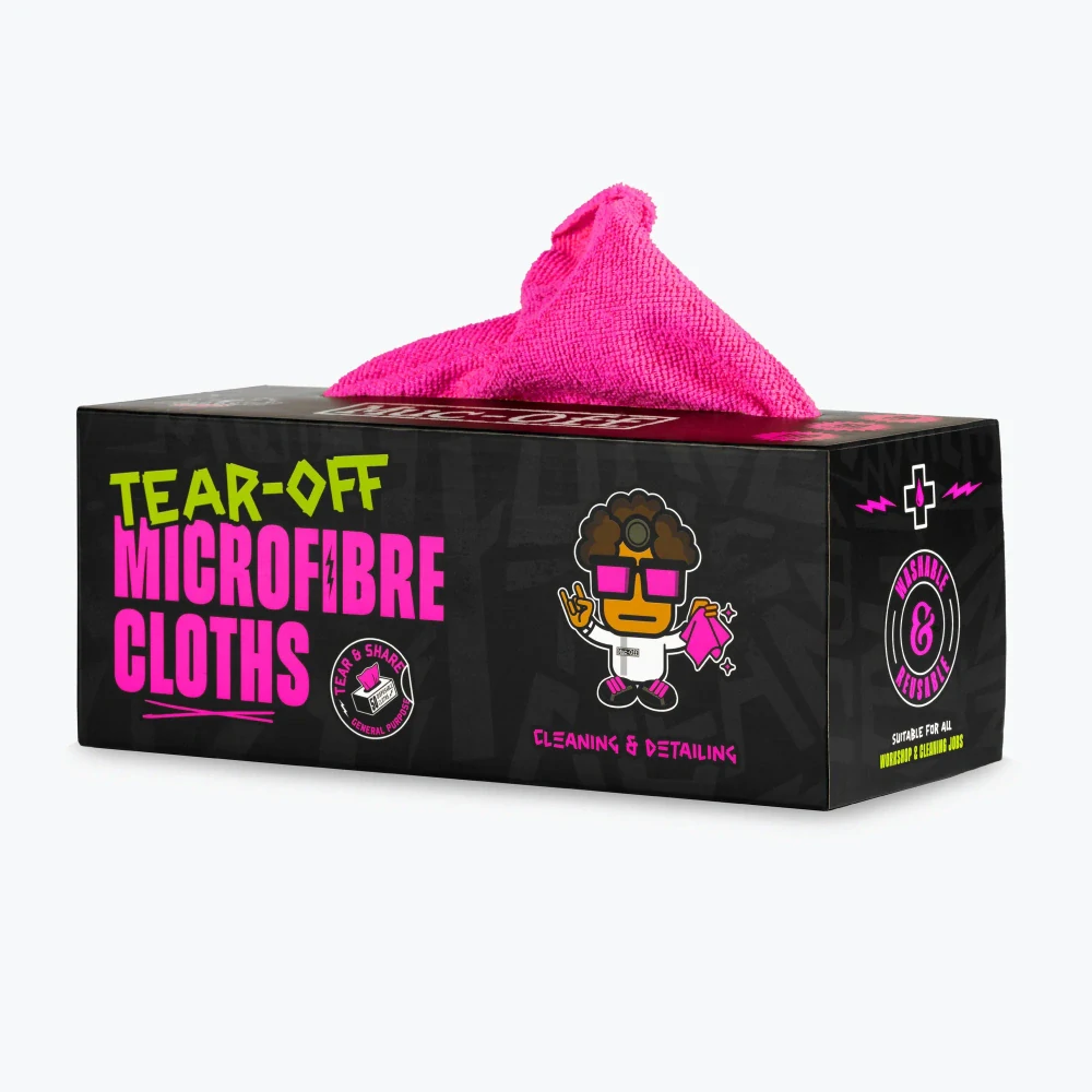 Měkké a odolné mikrovláknové utěrky opakovaně použitelné MUC OFF TEAR OFF MICROFIBRE CLOTHS balení 50 kusům, rozměr 30 cm x 30 cm
