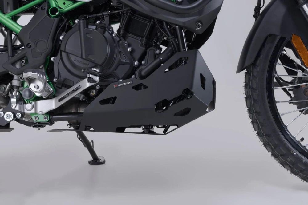 Kryt pod motor motocyklu SW-MOTECH pro moto KAWASAKI KLE500 / KLE500 SE rok 2026 a výše barva černá