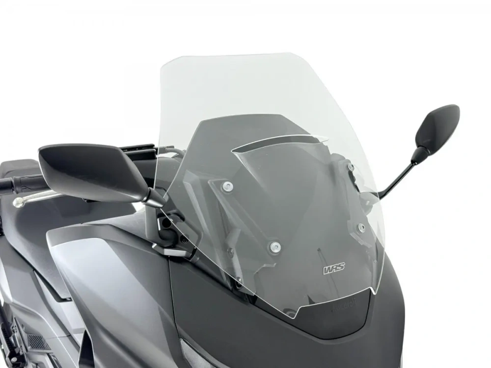 Plexi motocyklu WRS verze INTERMEDIO pro HONDA FORZA 750 rok 2025-2026 barva čirá, výška 48,5 cm (1,3 cm nižší než originál)