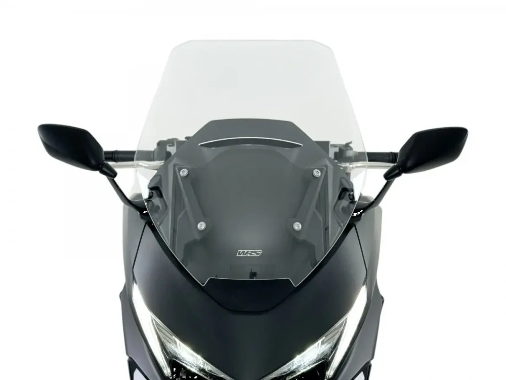 Plexi motocyklu WRS verze TOURING pro HONDA FORZA 750 rok 2025-2026 barva čirá, výška 56,3 cm o 6,5 cm vyšší než originál plexi
