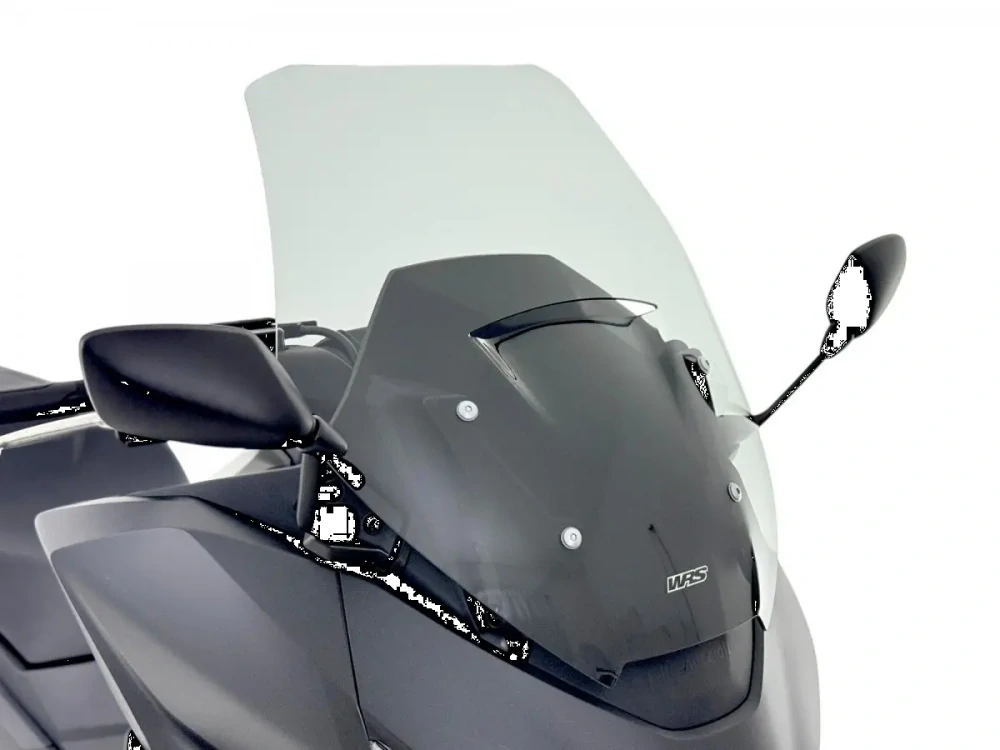 Plexi motocyklu WRS verze TOURING pro HONDA FORZA 750 rok 2025-2026 barva kouřová, výška 56,3 cm o 6,5 cm vyšší než originál plexi