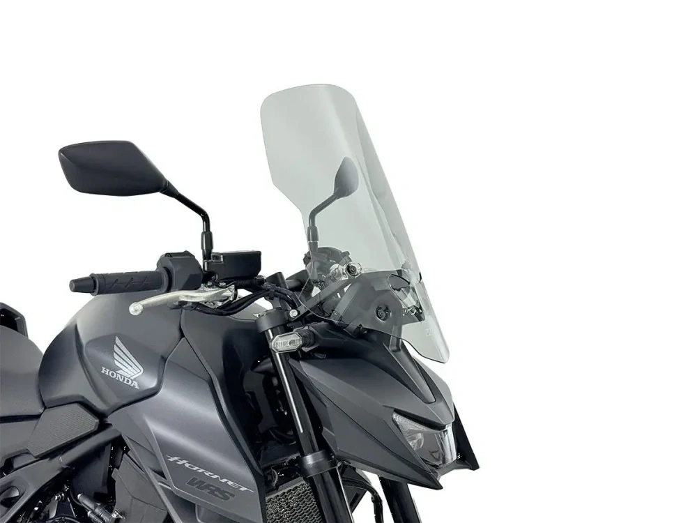 Plexi motocyklu WRS verze CAPONORD pro HONDA HORNET 750 rok 2025-2026 barva kouřová, výška plexi 51 cm, bez montážní sady
