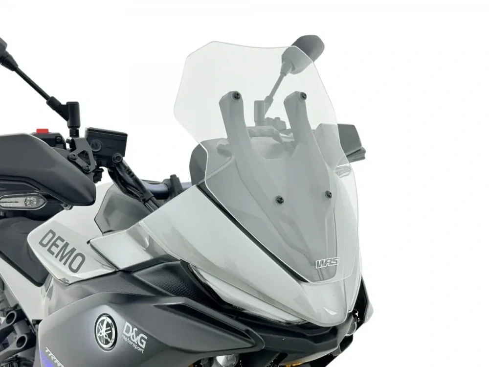 Plexi motocyklu WRS verze SPORT pro YAMAHA RACER 7 / GT rok 2025-2026 barva čirá, výška 39 cm