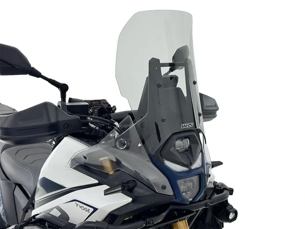 Plexi motocyklu WRS verze CAPONORD pro VOGE VALICO DS 800 X RALLY rok 2025-2026 barva kouřová, výška plexi 35 cm