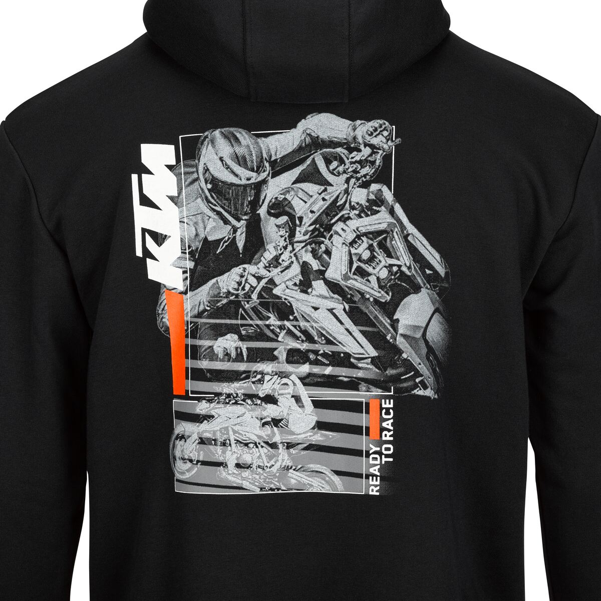 Pánská mikina s kapucí KTM BEAST ZIP HOODIE barva černá