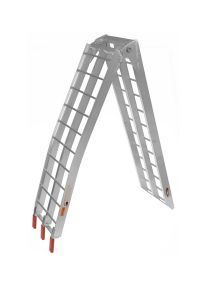 Hliníková nájezdová rampa skládací pro motocykl QTECH délka 222 cm, šíře 28 cm, nosnost 300 kg