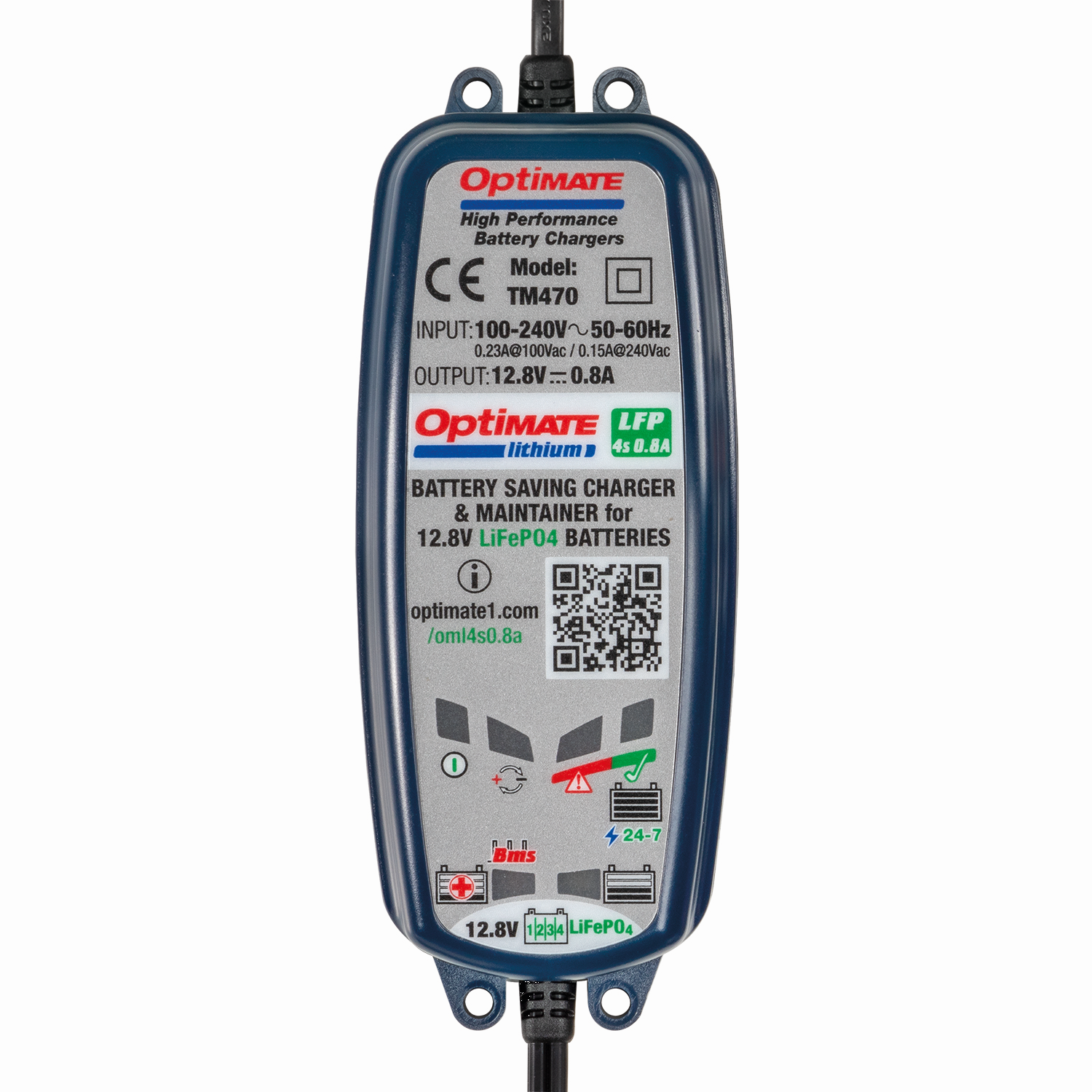 Nabíječka baterií TECMATE OPTIMATE LITHIUM TM-470 12V 0.8A