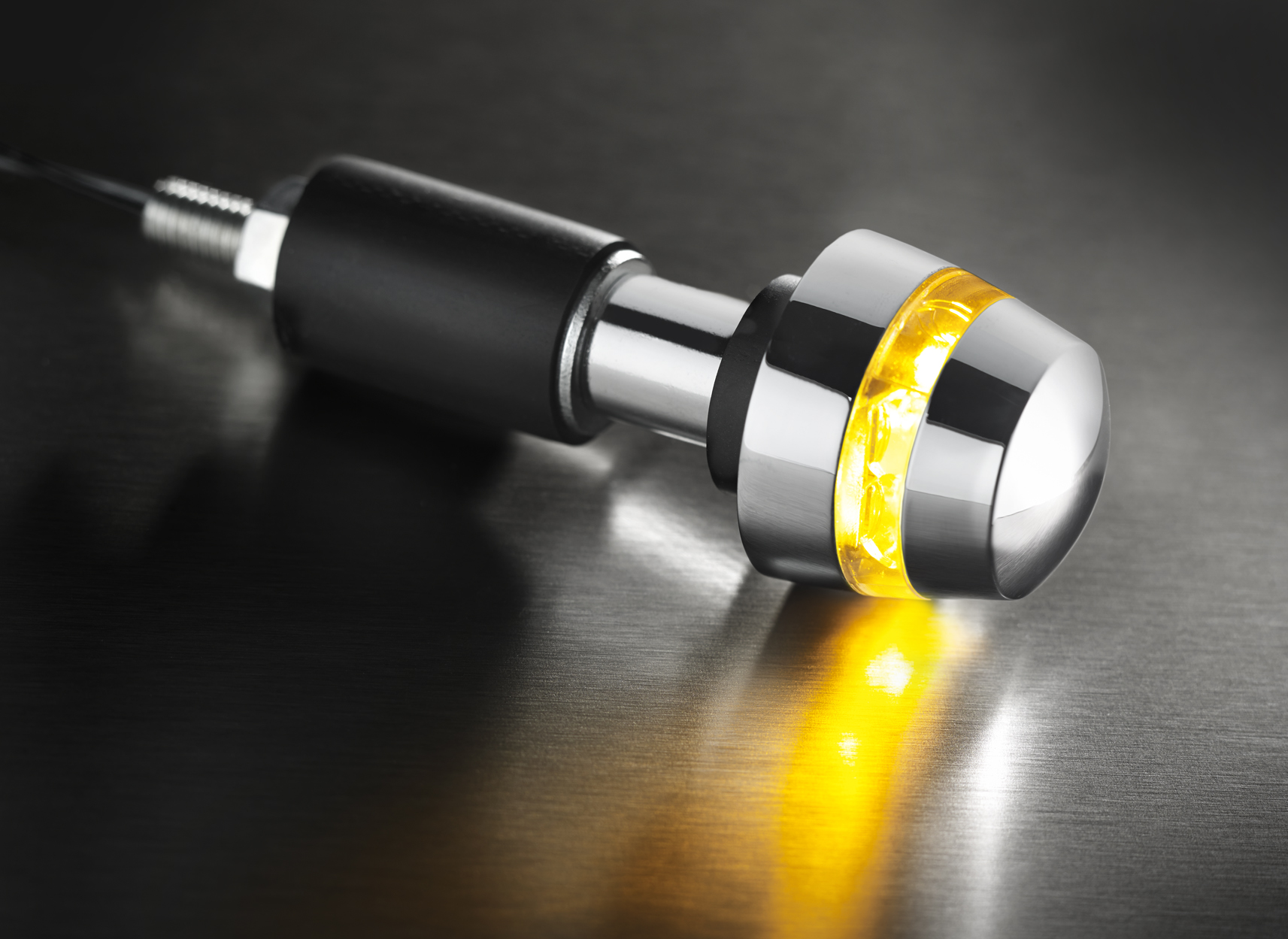 Blinkr do řidítek KELLERMANN BL 2000 DARK LED BAR END INDICATOR CHROM - 1 kus