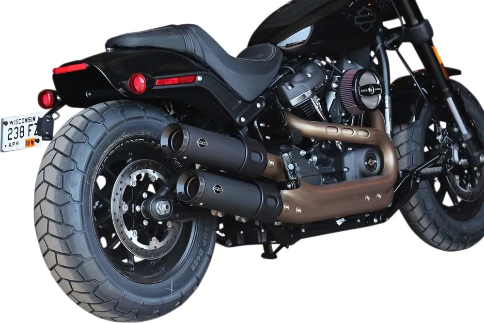 Koncovky výfuku SS pro HARLEY DAVIDSON FXFBS ABS Softail Fat Bob 1868 2018-2021  Homologované