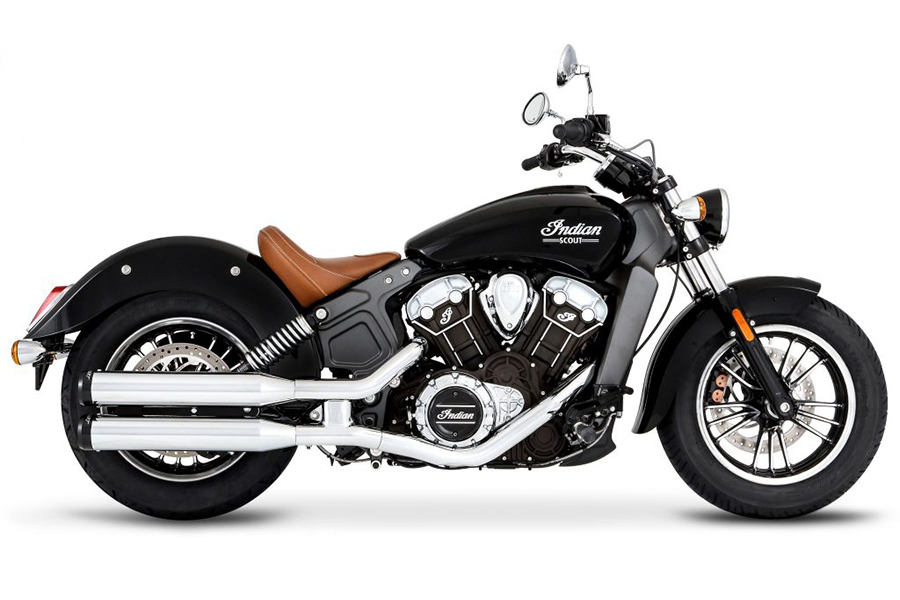 Koncovky výfuku RINEHART RACING MUFFLER SLIP-ON 3.5" BLACK pro INDIAN SCOUT 69 ABS Bobber 2018-2021 75 KW(102 PS)  