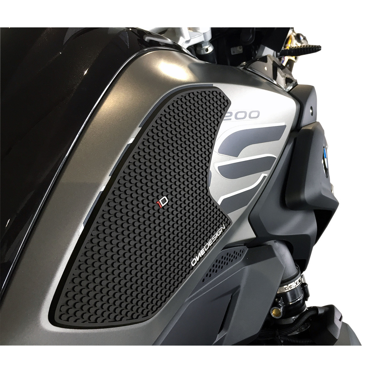 Samolepka - tank pad - tank grips ONEDESIGN pro BMW R1200 GS 2013-2018 barva černá