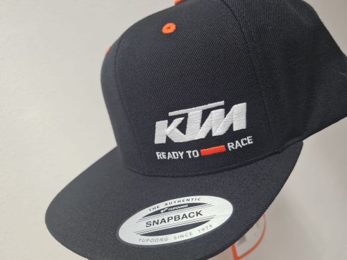 Pánská čepice - kšiltovka KTM TEAM SNAPBACK CAP ORANŽOVÁ šité loga