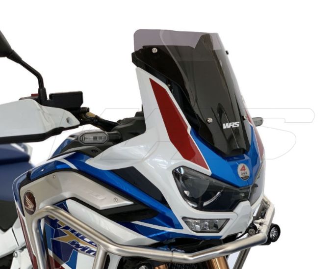 Plexi motocyklu WRS pro HONDA CRF 1100 L ABS Africa Twin 2020 75 KW(102 PS), barva tmavý kouř, výška 29 cm 