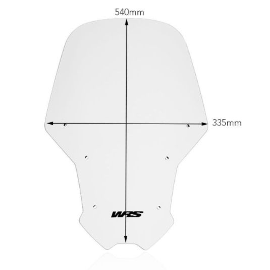 Plexi motocyklu WRS pro HONDA CRF 1100 L ABS Africa Twin Adventure Sports 2020 75 KW(102 PS), barva čirá, výška 54 cm (21-1/4")
