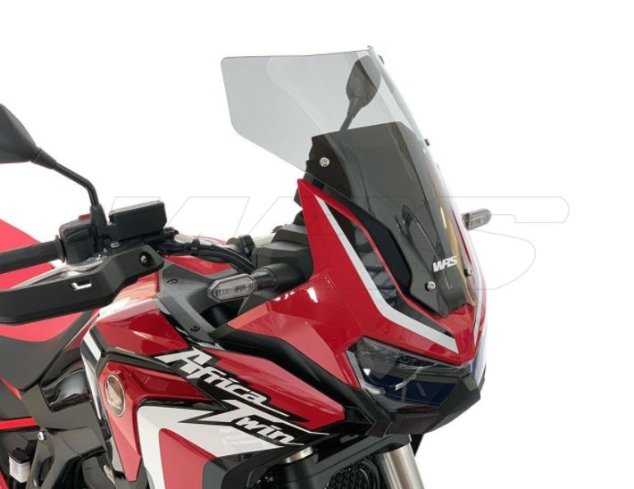 Plexi motocyklu WRS pro HONDA CRF 1100 L ABS Africa Twin 2020 75 KW(102 PS), barva kouřová, výška 40 cm (15-3/4")
