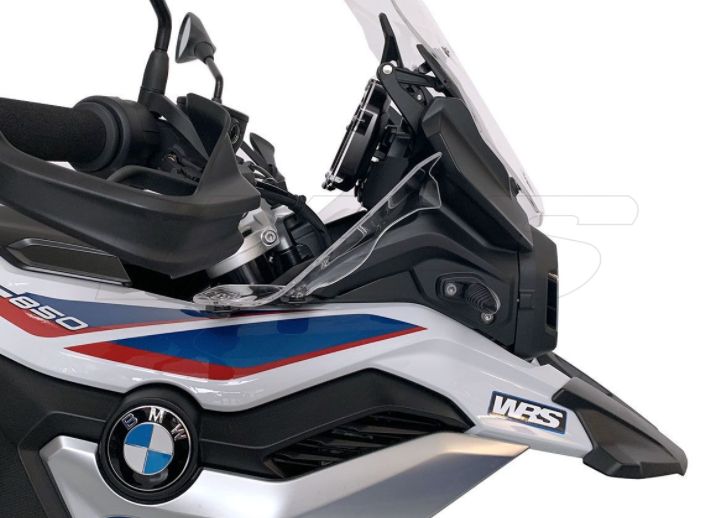 Deflektory motocyklu WRS pro BMW F 750/850 GS ABS 2018-2020 viz popis, barva čirá  - pár