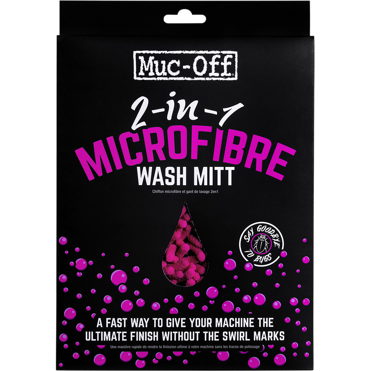 a Oboustranná čistící rukavice MUC-OFF WASH MITT 2IN1 MICROFIBRE
