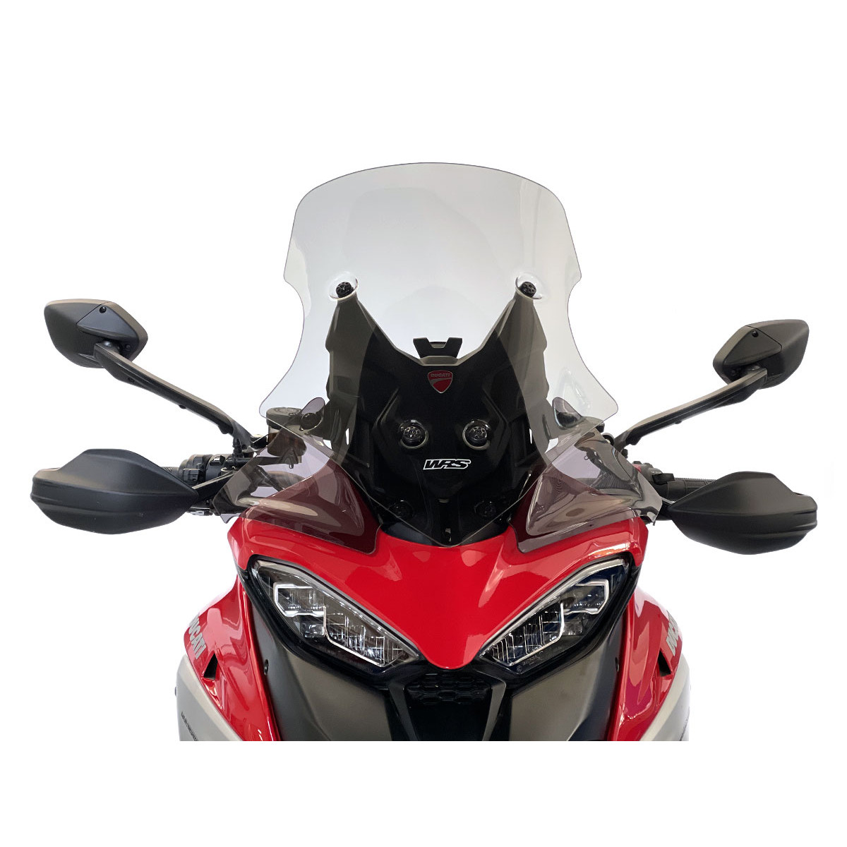 a Plexi motocyklu WRS pro DUCATI MULTISTRADA V4/S/SPORT rok 2020-2024 viz popis, barva kouřová, výška 56 cm, verze caponord