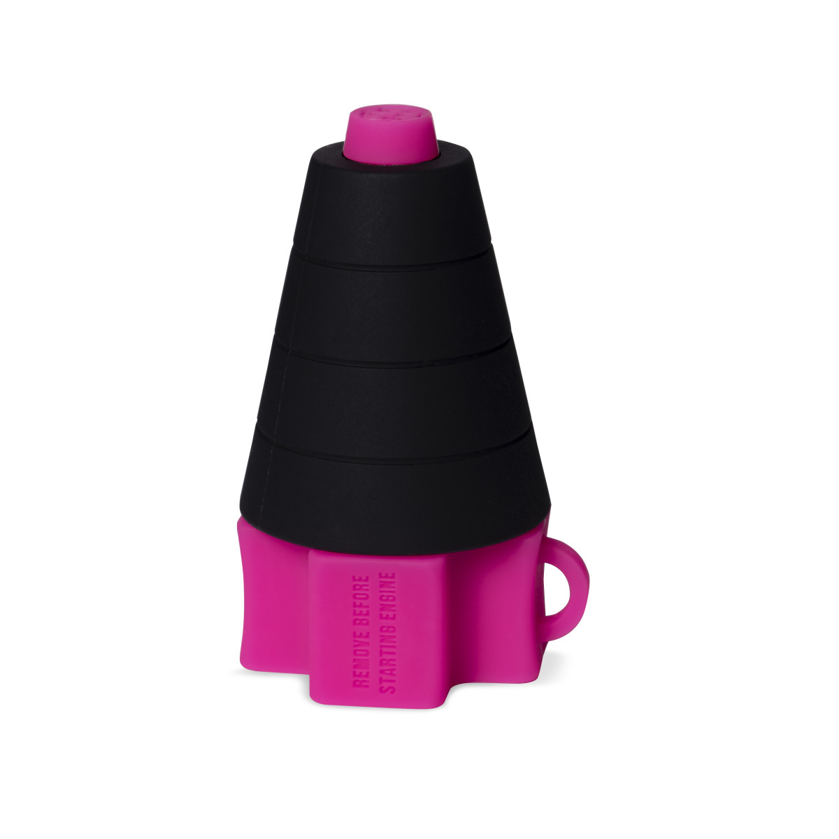 a Zátka - špunt do výfuku motocyklu MUC-OFF Exhaust Wash Plug pro 2t a 4T